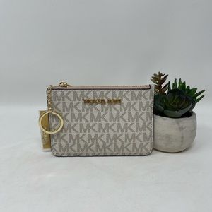 Michael Kors small top zip coin pouch